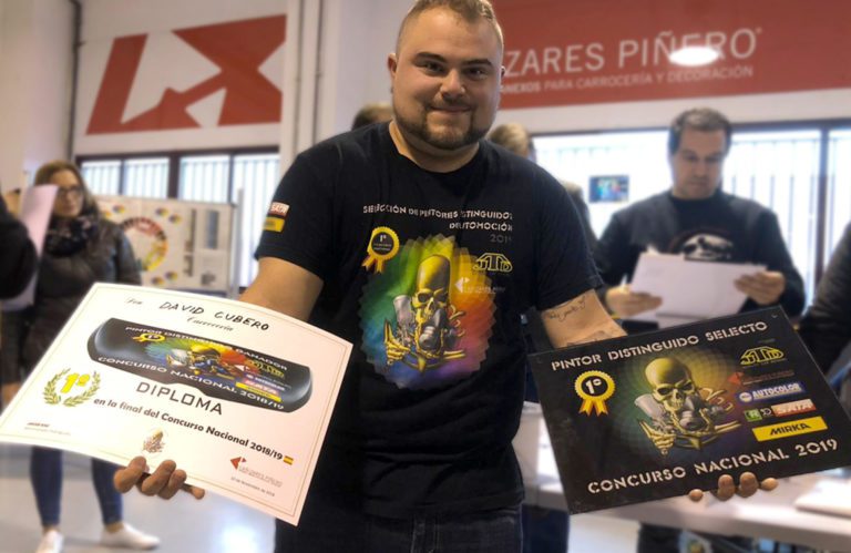 David Cubero el primer campeon del Concurso Nacional de Pintores Distinguidos en Automocion 768x499 - David Cubero, primer campeón del Concurso Nacional de Pintores Distinguidos en Automoción